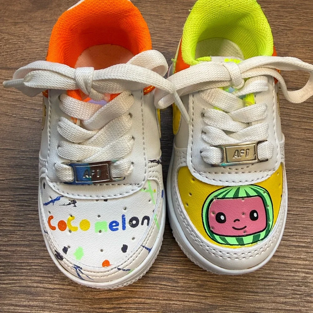 Nike x‎ Cocomelon custom Kids toddler Sneakers